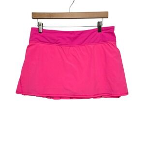 Lululemon Hotty Hot Skirt Shorts Pink Pleated Tennis Golf Athletic Womens Size 8